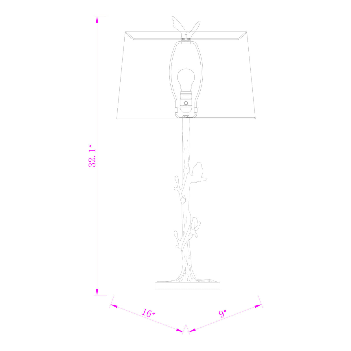 Modern European furniture - Bronze Branch Accent Table Lamp - www.oroa.com | Oroa.com