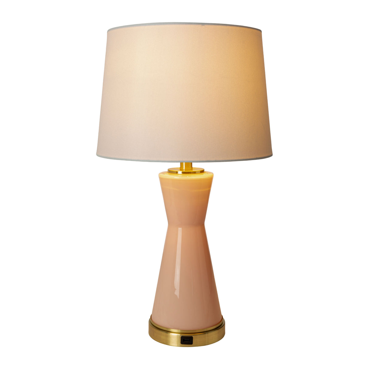 Modern European furniture - Pink Glass Accent Table Lamp - www.oroa.com | Oroa.com