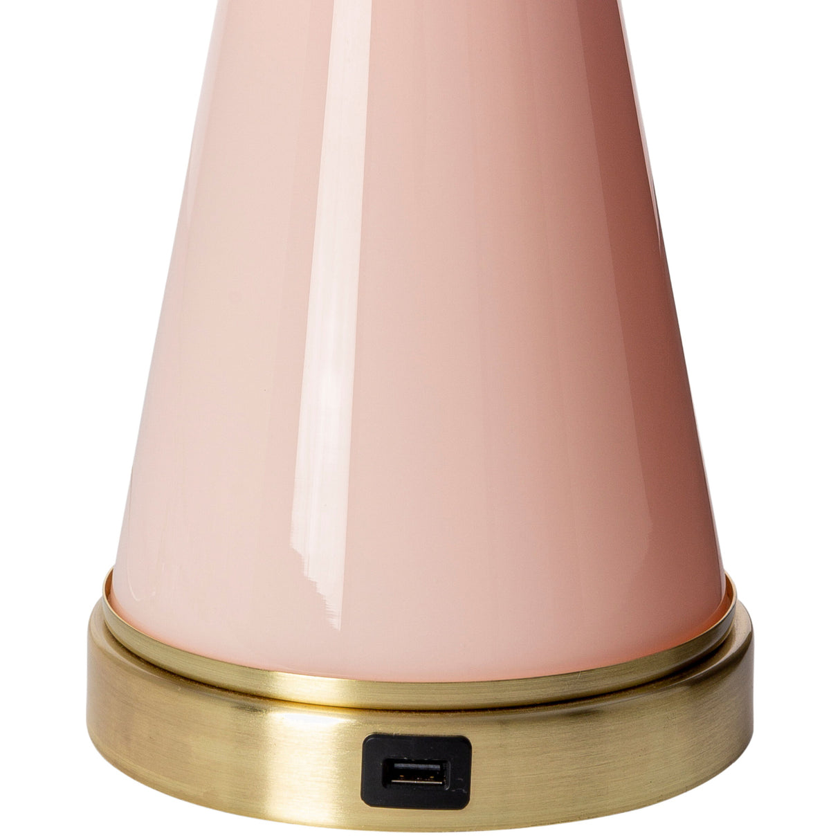 Modern European furniture - Pink Glass Accent Table Lamp - www.oroa.com | Oroa.com