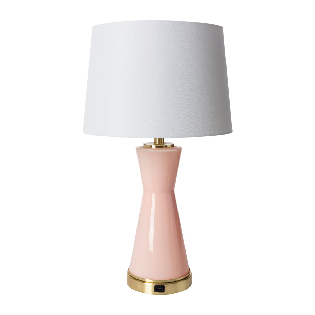 Modern European furniture - Pink Glass Accent Table Lamp - www.oroa.com | Oroa.com