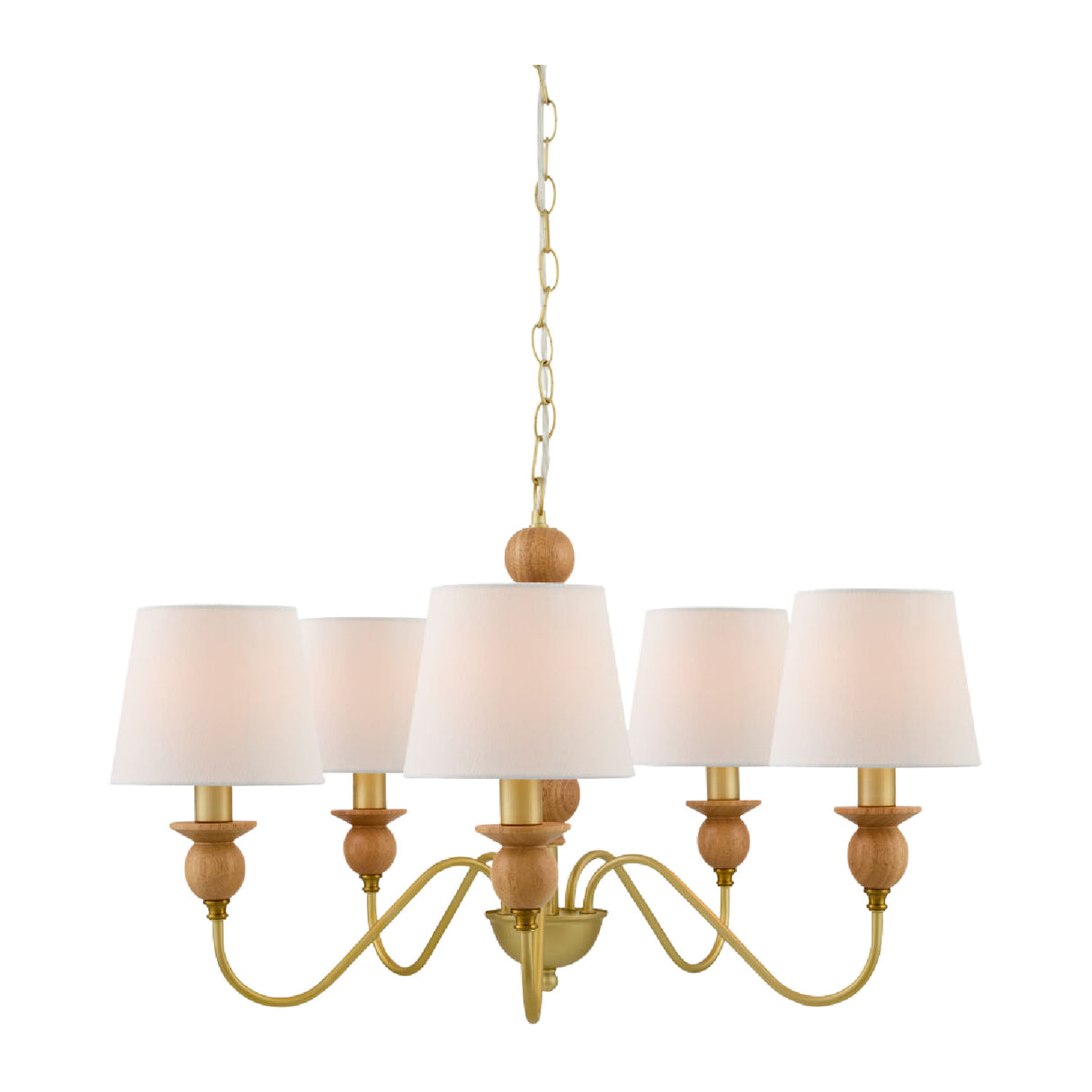 Modern European furniture - 5-Light Linen Classic Chandelier - www.oroa.com | Oroa.com