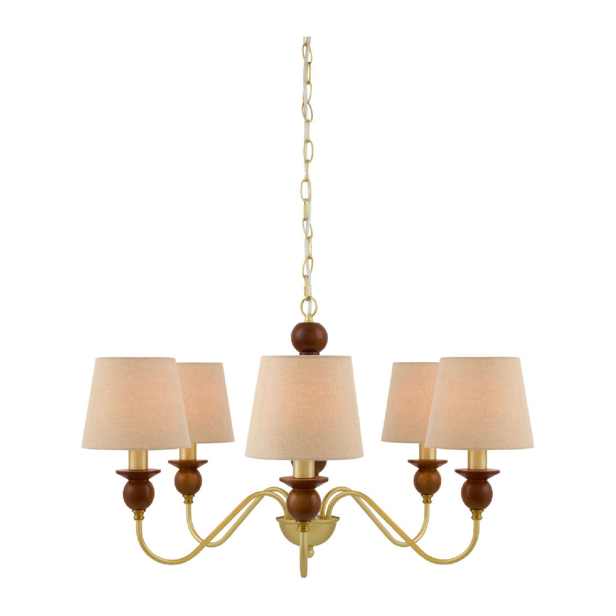 Modern European furniture - 5-Light Linen Classic Chandelier - www.oroa.com | Oroa.com