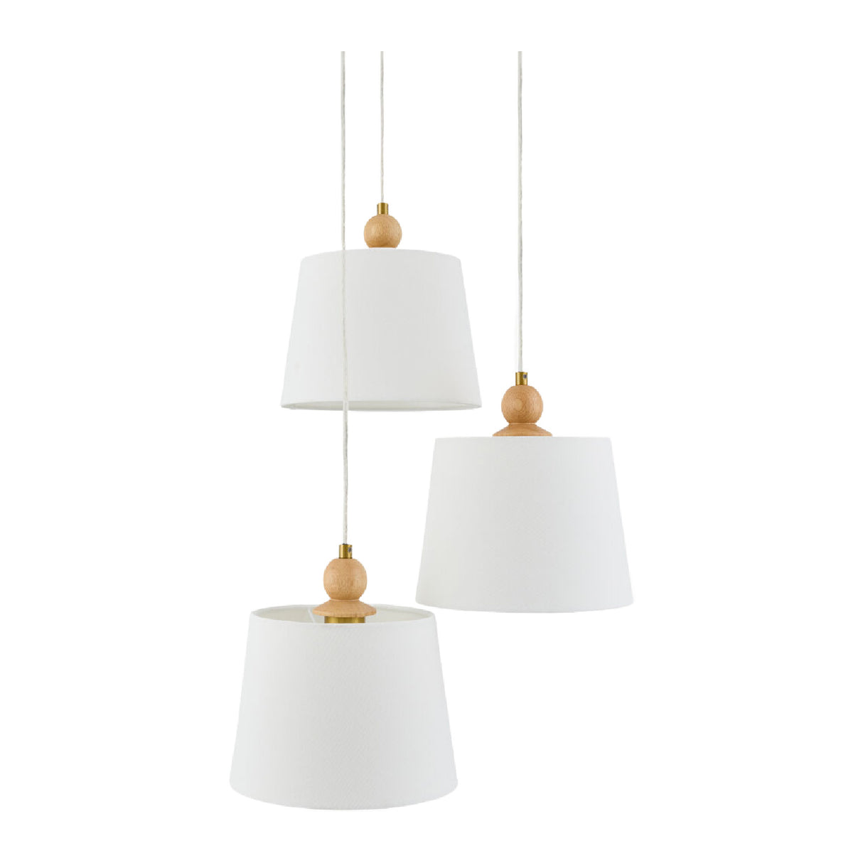 Modern European furniture - 3-Light Linen Chandelier - www.oroa.com | Oroa.com