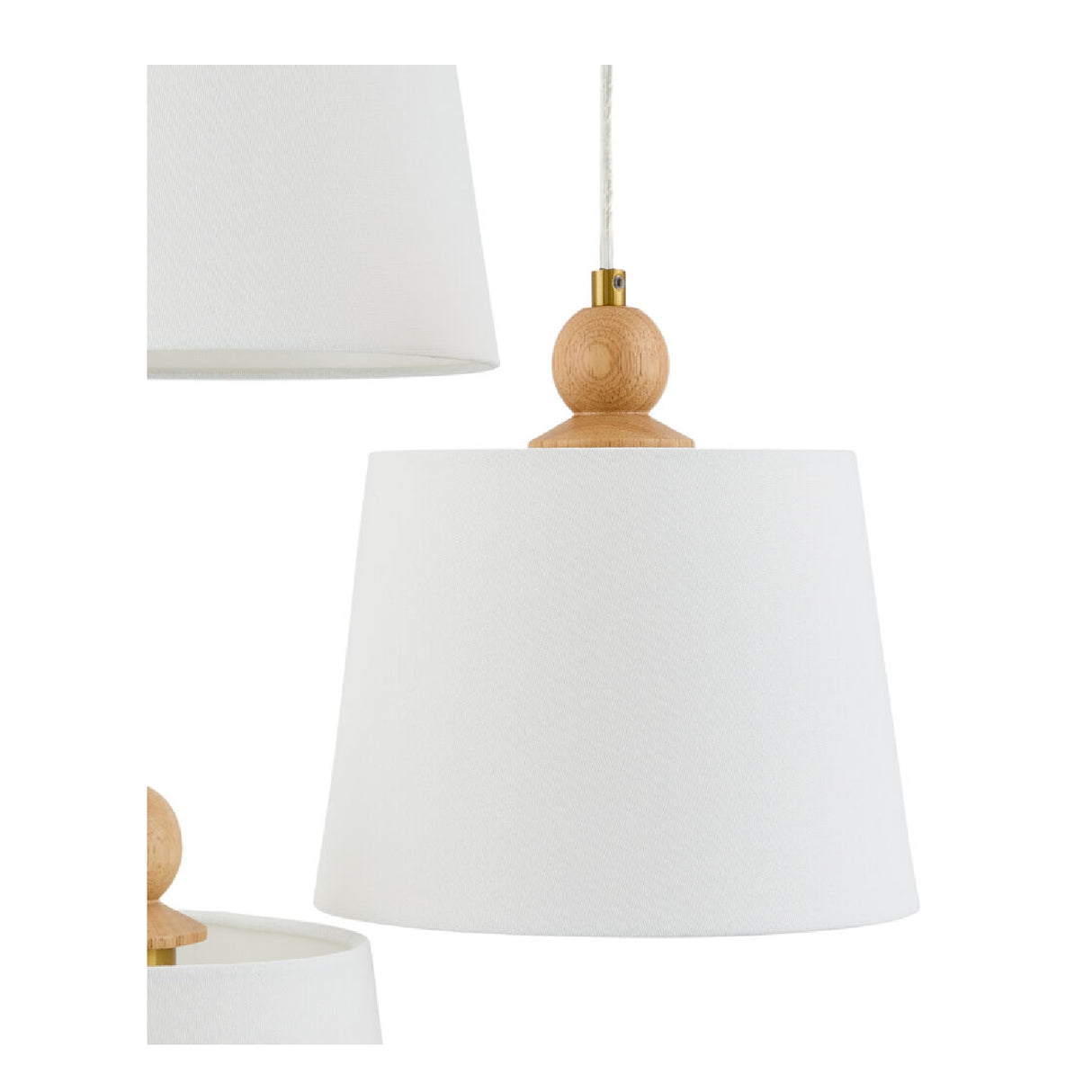 Modern European furniture - 3-Light Linen Chandelier - www.oroa.com | Oroa.com