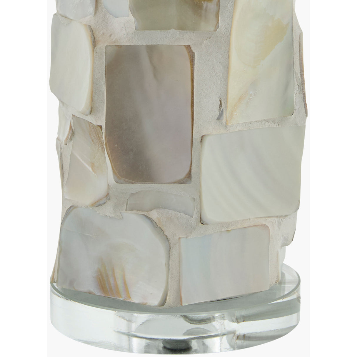 Modern European furniture - Cream Shell Accent Table Lamp - www.oroa.com | Oroa.com