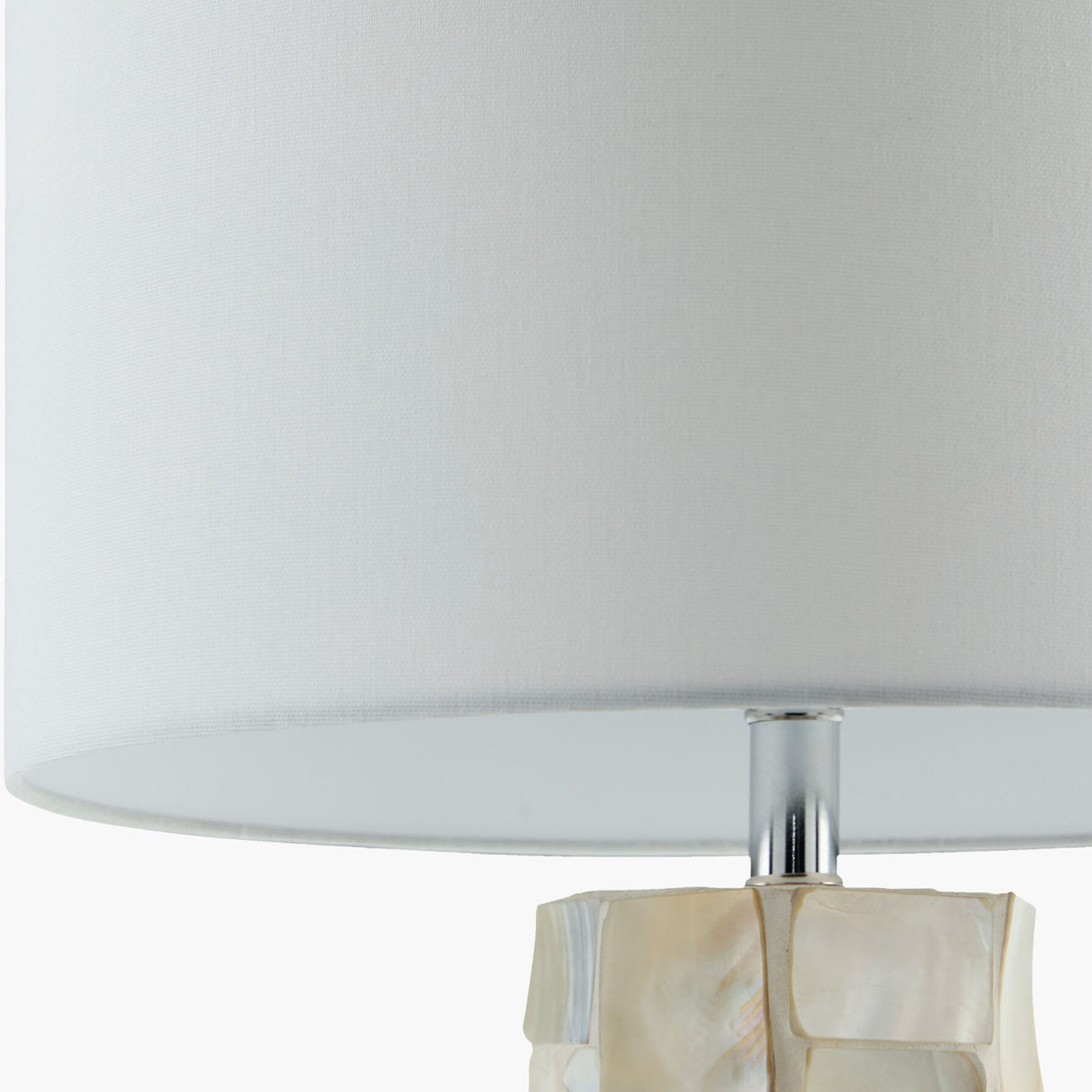 Modern European furniture - Cream Shell Accent Table Lamp - www.oroa.com | Oroa.com