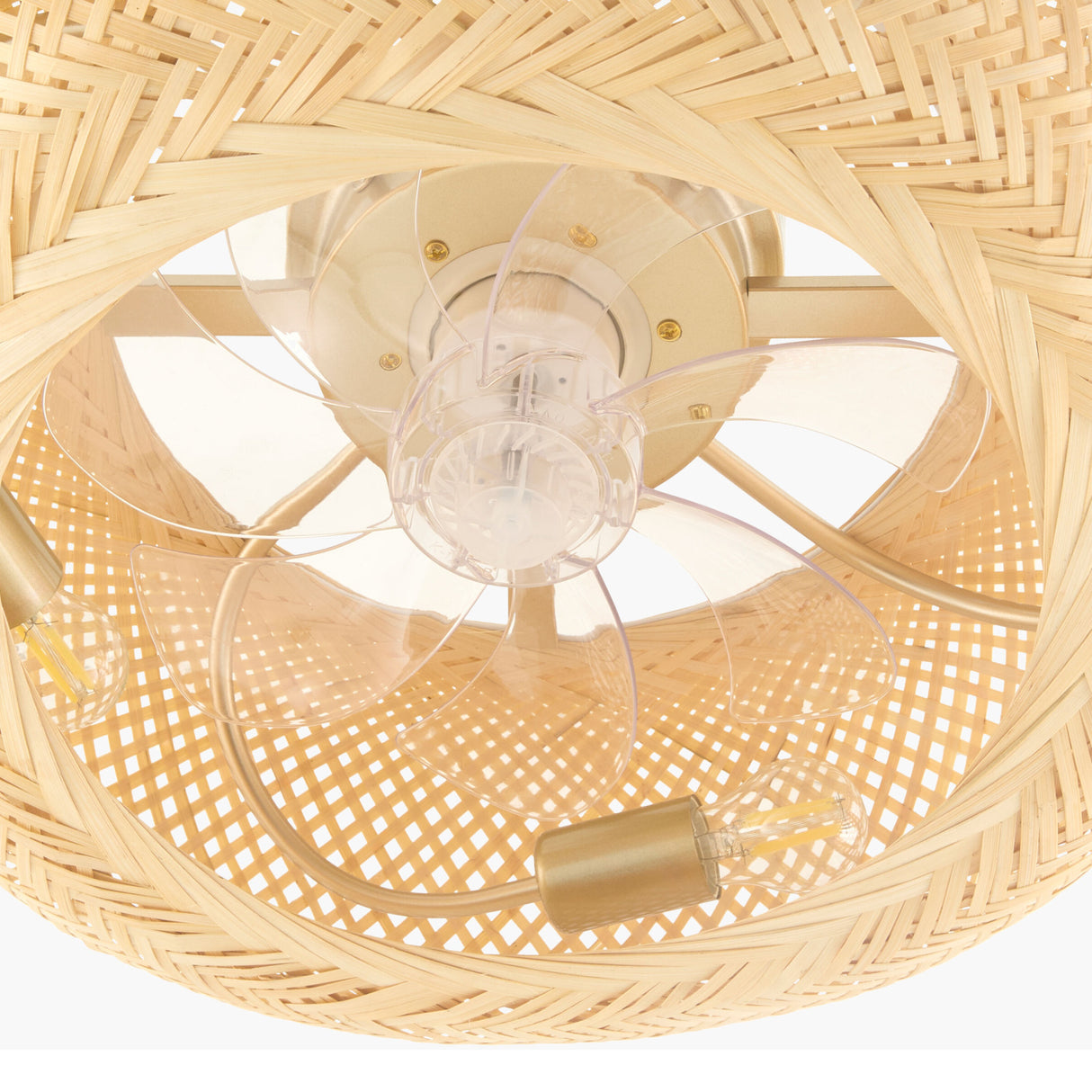 Modern European furniture - Woven Rattan Cane Chandelier - www.oroa.com | Oroa.com