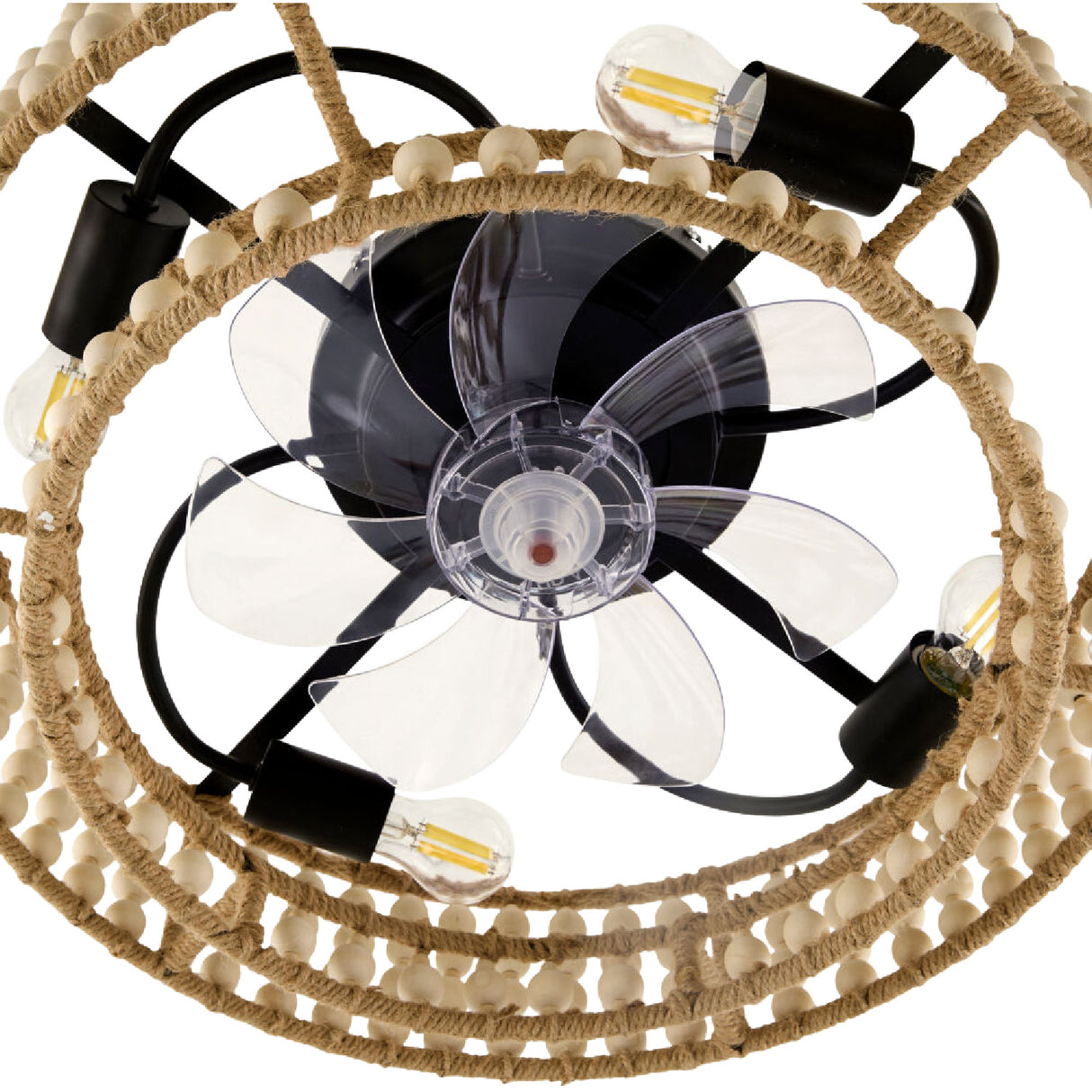Modern European furniture - Wooden Beads 2-Tier Chandelier - www.oroa.com | Oroa.com