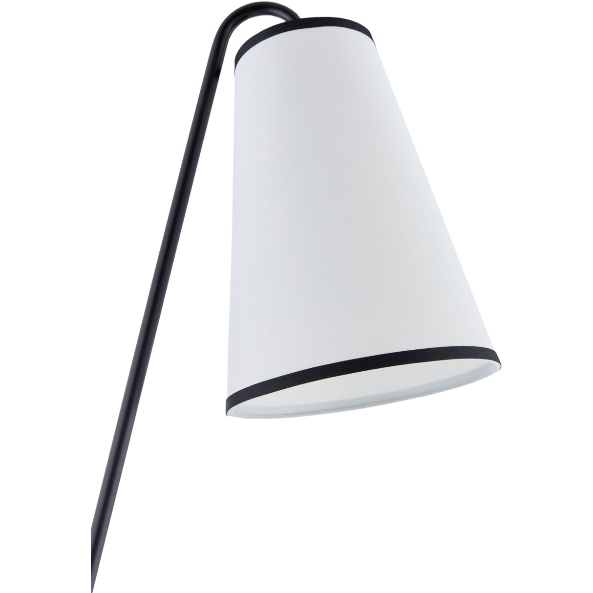 Modern European furniture - White Linen Tilted Floor Lamp - www.oroa.com | Oroa.com