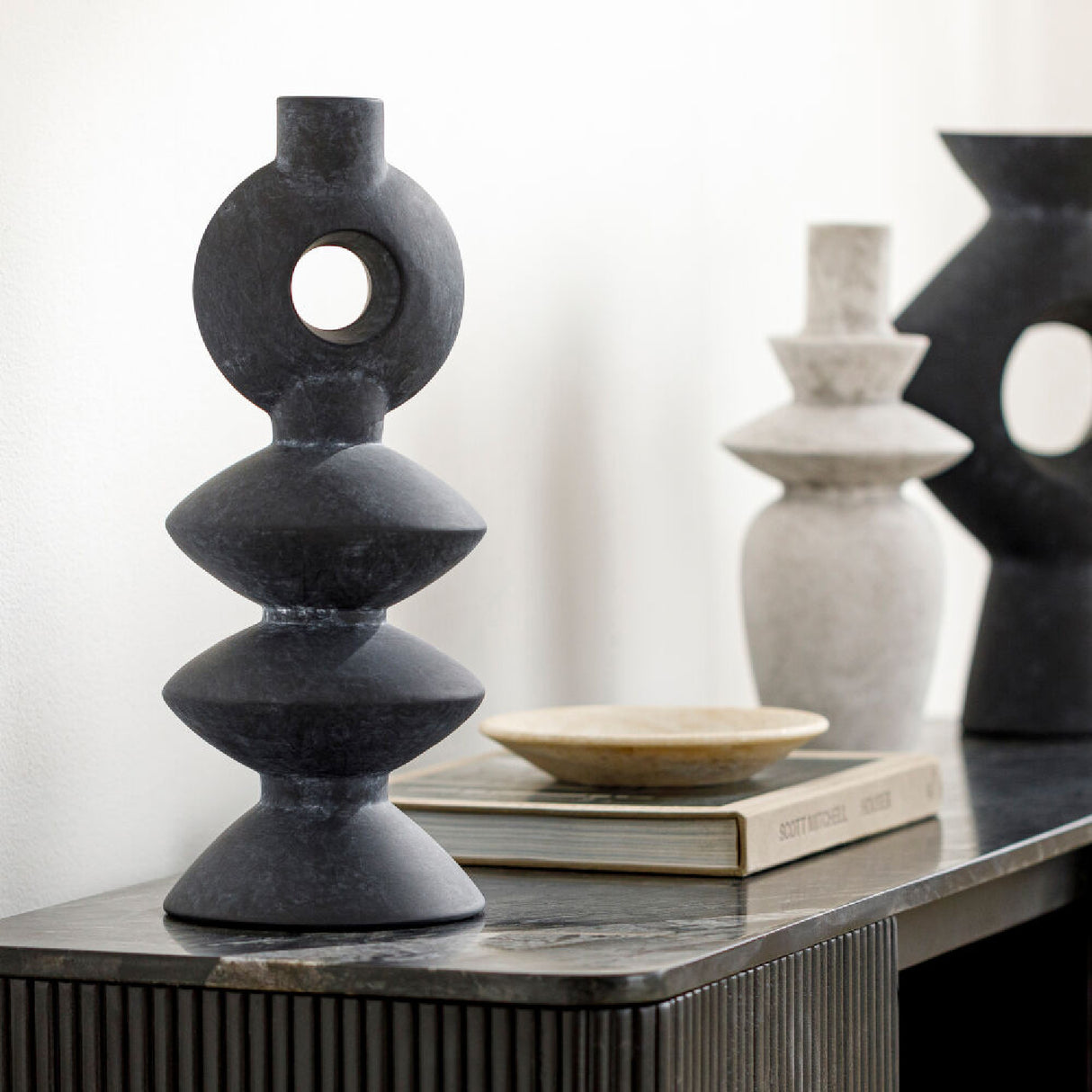 Modern European furniture - Matte Ceramic Sculptural Vase - www.oroa.com | Oroa.com