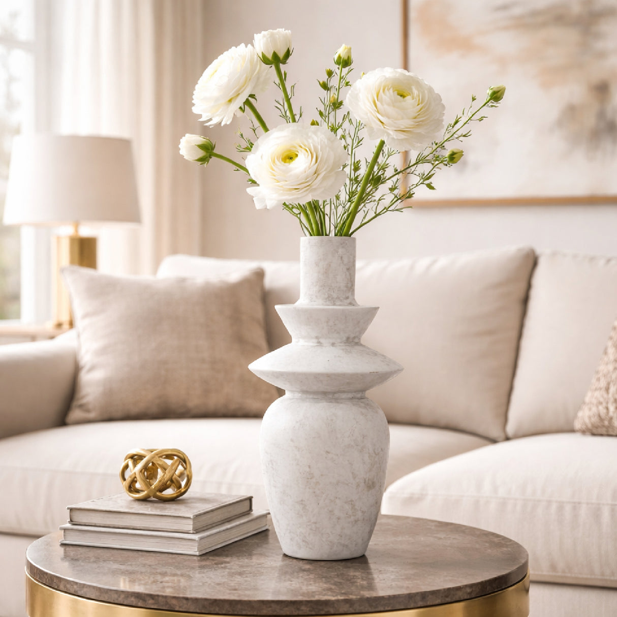 Modern European furniture - Matte Ceramic Sculptural Vase - www.oroa.com | Oroa.com