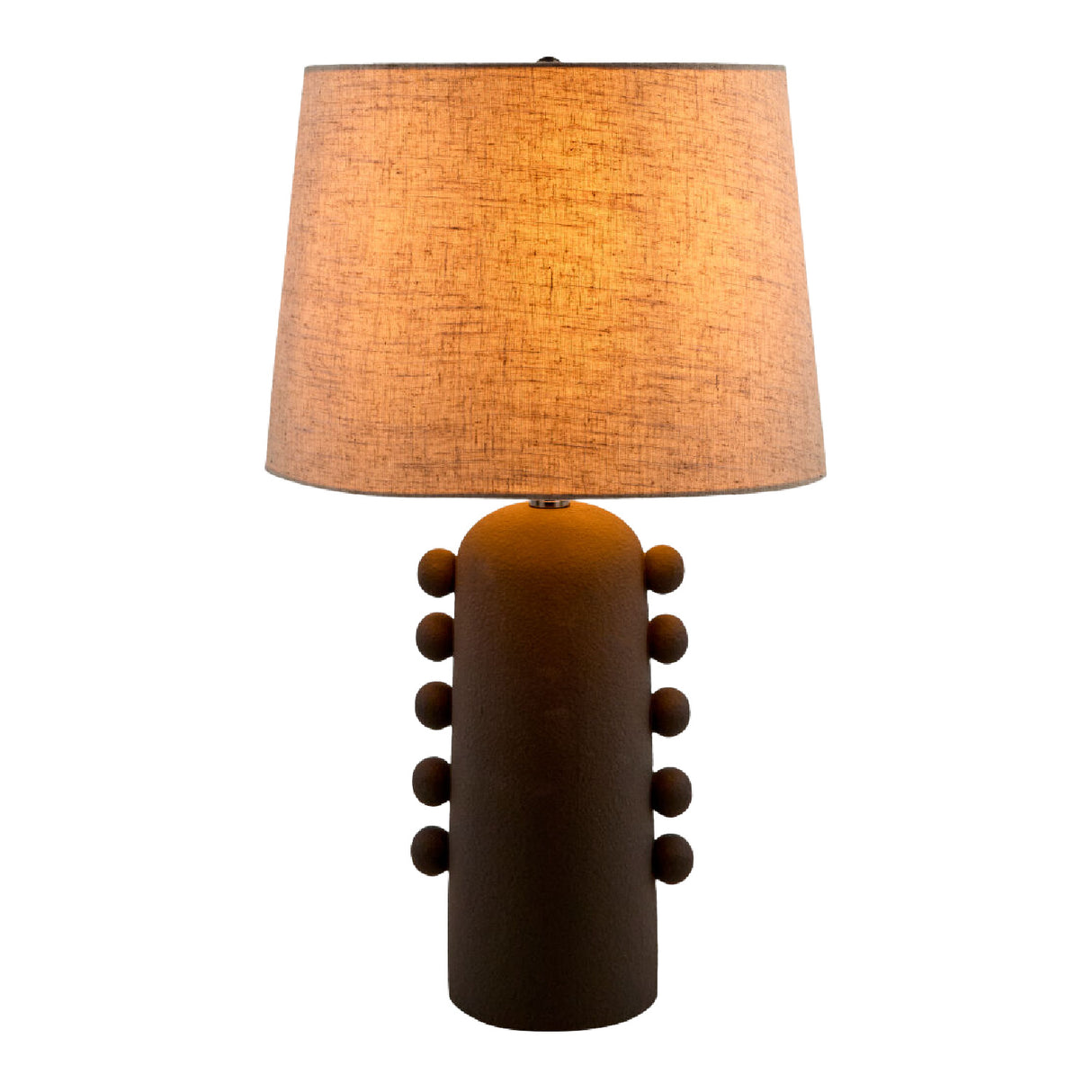 Modern European furniture - Linen Glazed Ceramic Table Lamp - www.oroa.com | Oroa.com