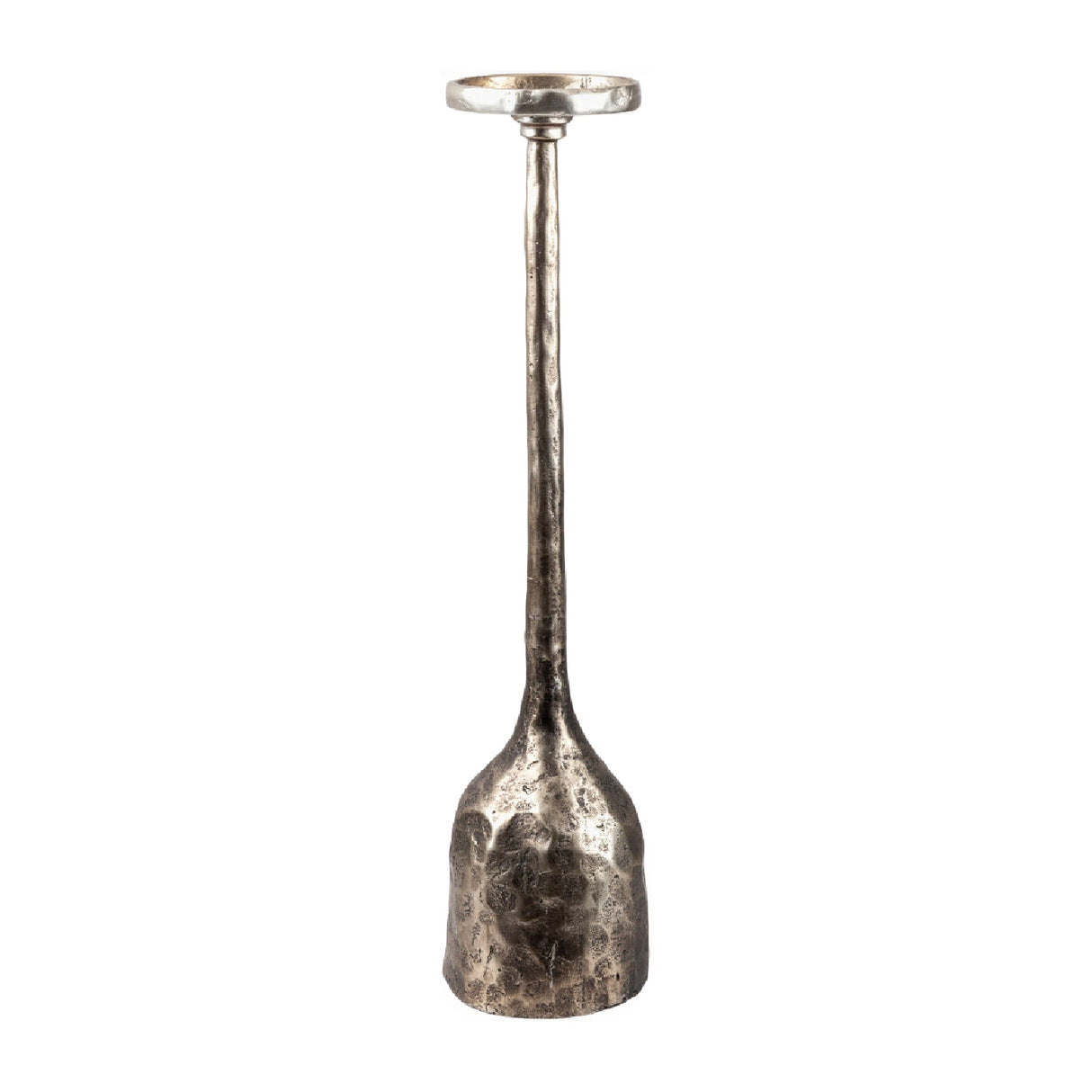 Modern European furniture -Antiqued Iron Candleholder L - www.oroa.com | Oroa.com