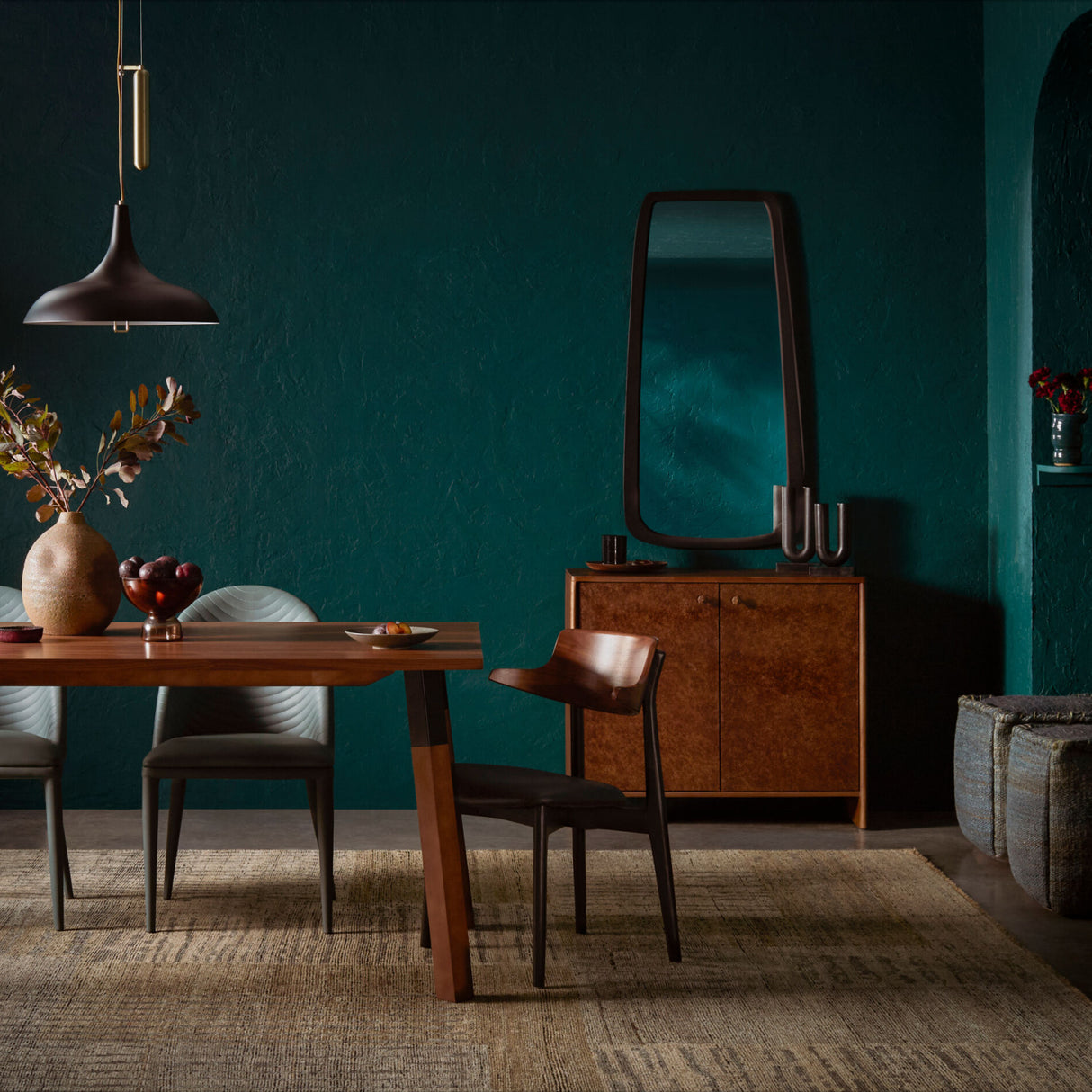 Modern European furniture - Black U-Shaped Sculpture Set (2) - www.oroa.com | Oroa.com