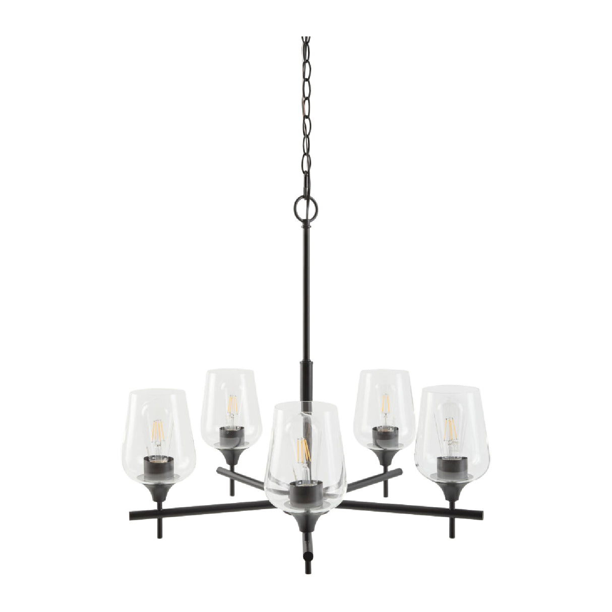 Modern European furniture - 5-Light Glass Chandelier - www.oroa.com | Oroa.com
