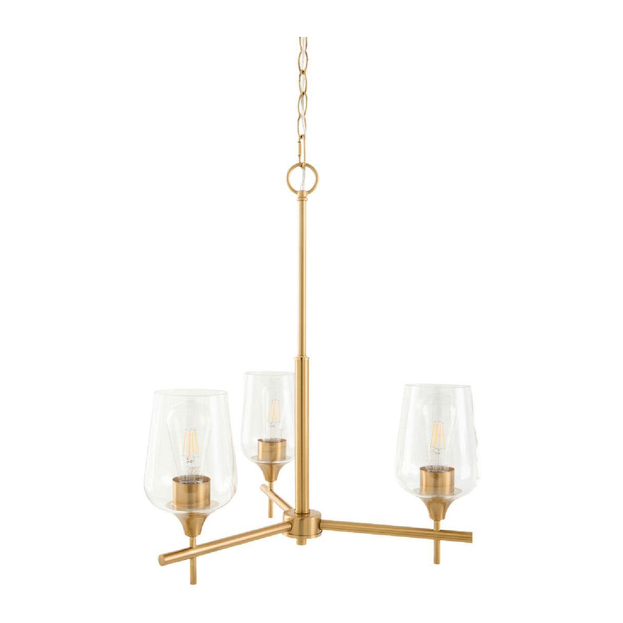 Modern European furniture - Glass 3-Light Chandelier - www.oroa.com | Oroa.com