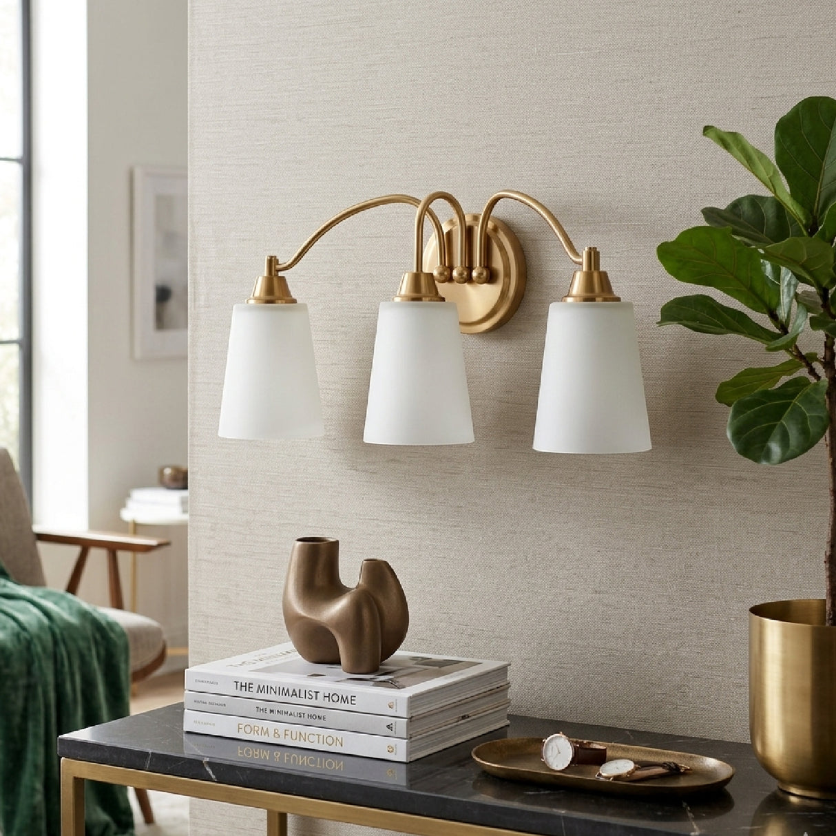 Modern European furniture - Glass Shades 3-Light Wall Lamp - www.oroa.com | Oroa.com