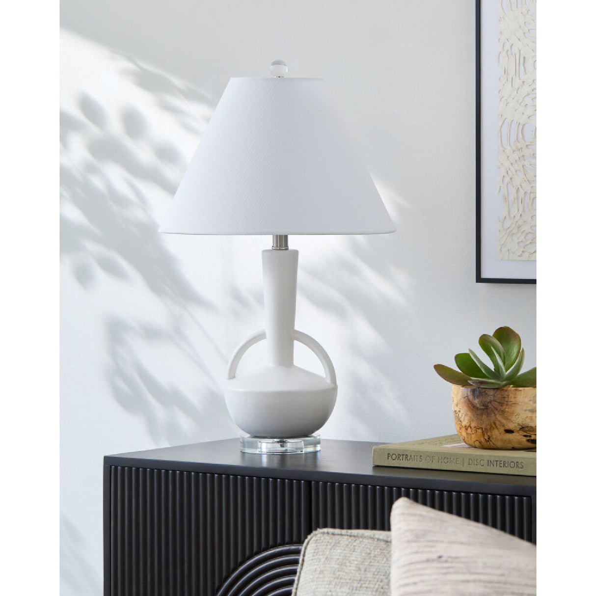 Modern European furniture - Empire Linen Ceramic Table Lamp - www.oroa.com | Oroa.com