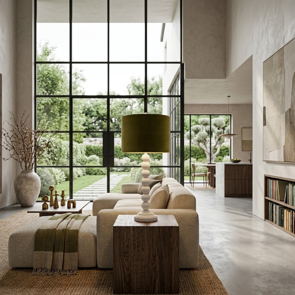 Modern European furniture - Stacked Spheres Accent Table Lamp L - www.oroa.com | Oroa.com