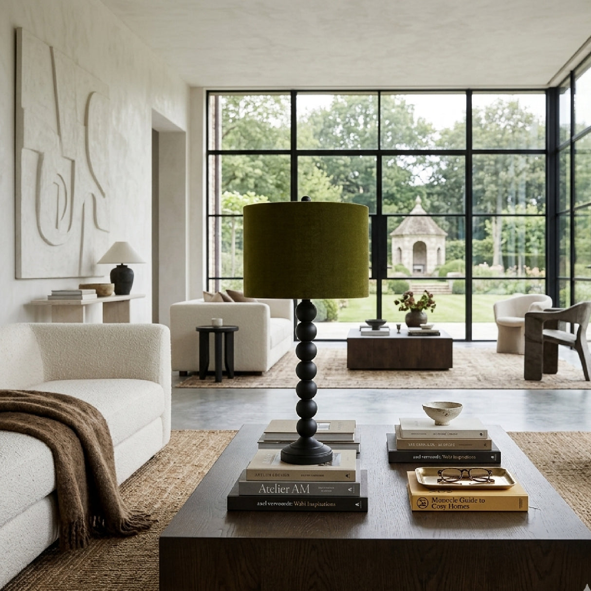 Modern European furniture - Stacked Spheres Accent Table Lamp L - www.oroa.com | Oroa.com