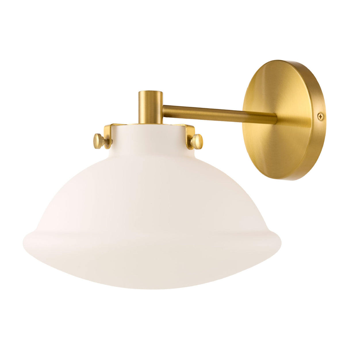 Modern European furniture - White Glass Dome Wall Lamp - www.oroa.com | Oroa.com