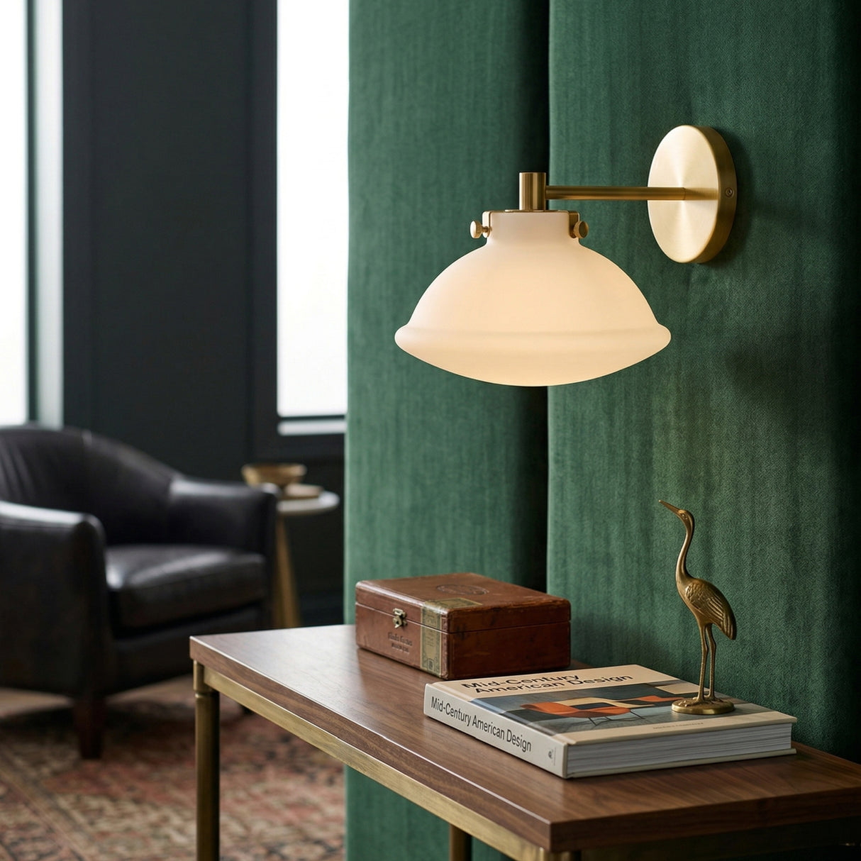 Modern European furniture - White Glass Dome Wall Lamp - www.oroa.com | Oroa.com