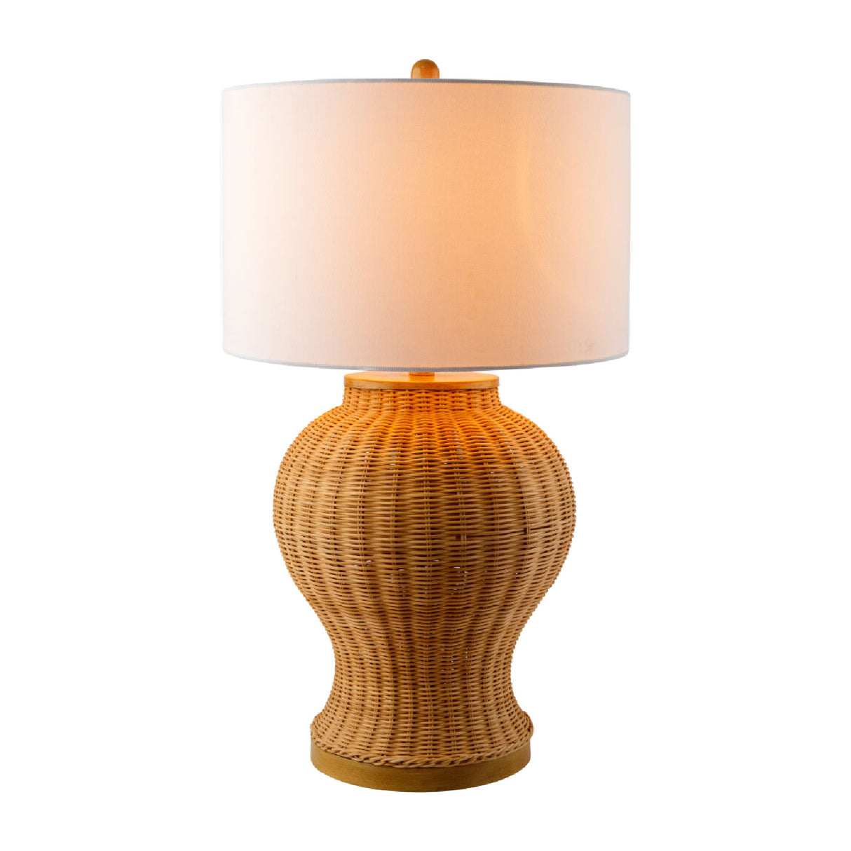 Modern European furniture - Brown Rattan Accent Table Lamp - www.oroa.com | Oroa.com