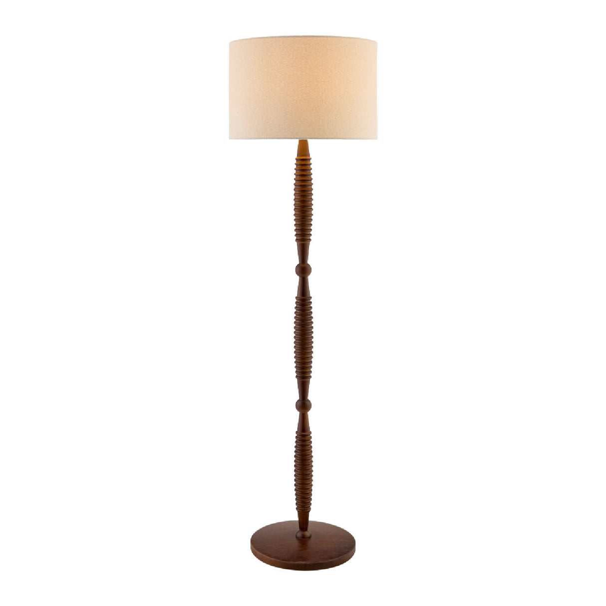 Modern European furniture - Beige Linen Accent Floor Lamp - www.oroa.com | Oroa.com