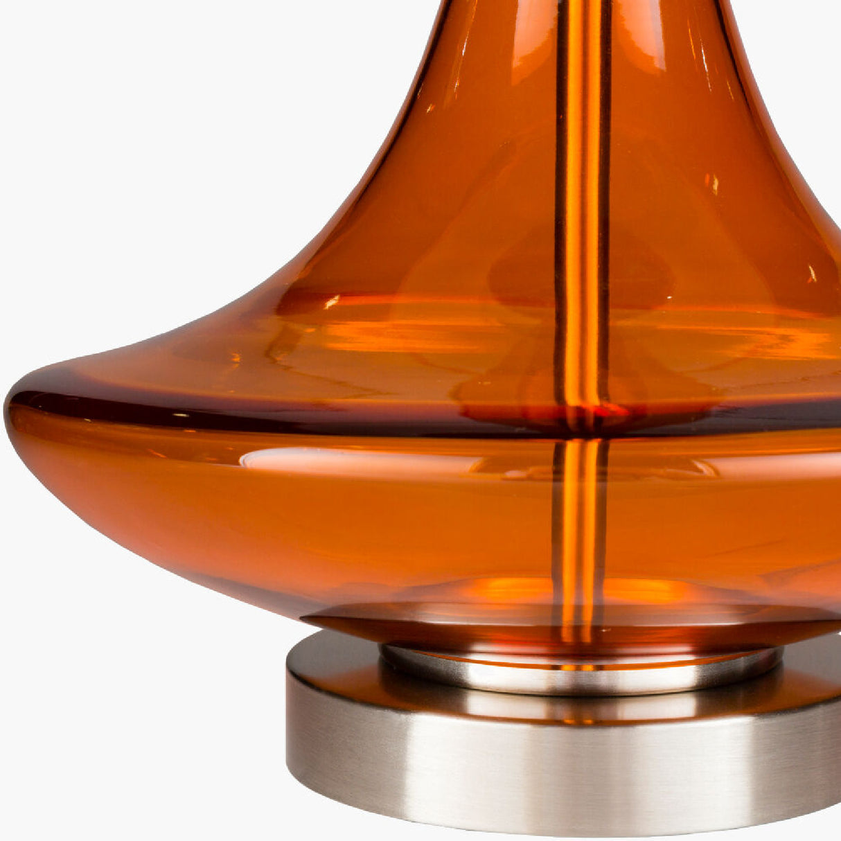 Modern European furniture - Orange Glass Accent Table Lamp - www.oroa.com | Oroa.com