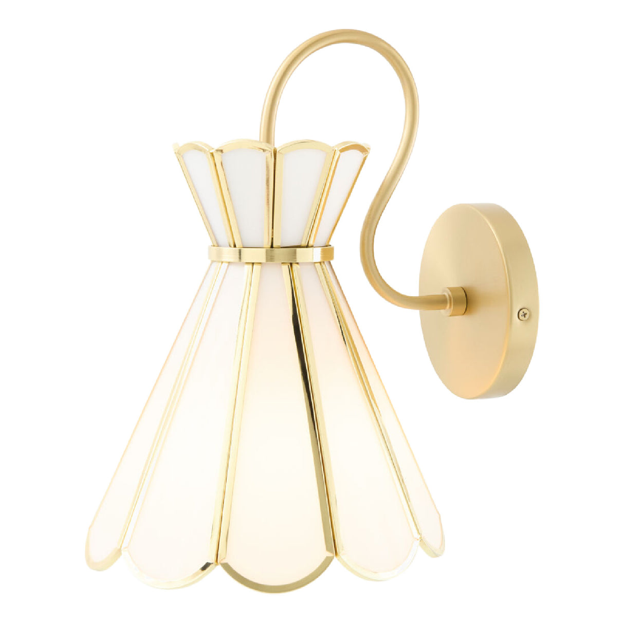 Modern European furniture - Gold Flared Wall Lamp - www.oroa.com | Oroa.com