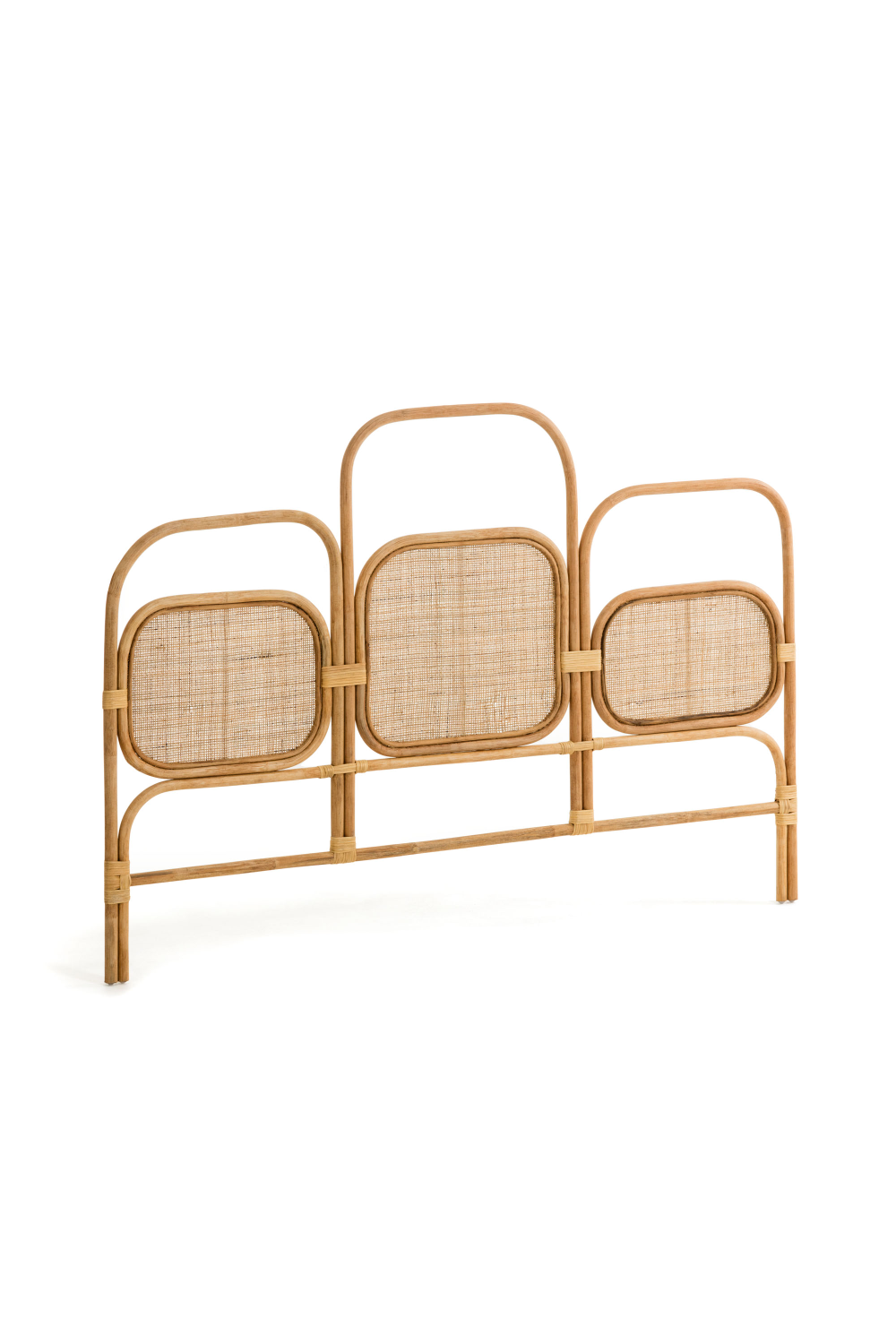 Rattan 3-Panel Queen Headboard 67" | Oroa.com