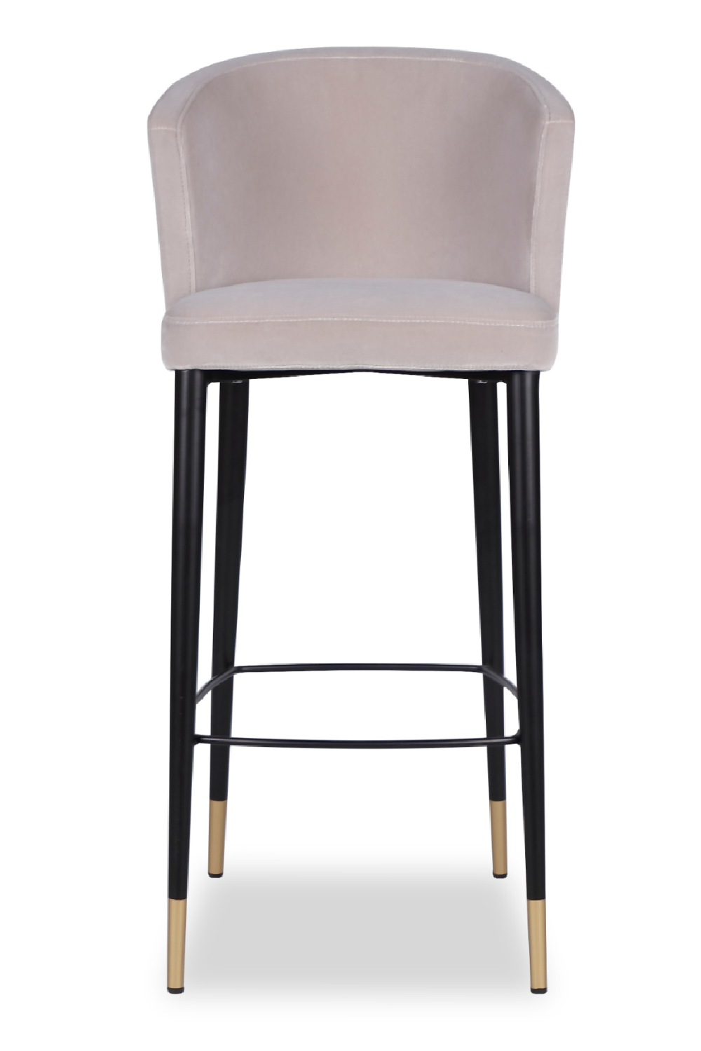 Velvet Curved Barstool | Oroa.com