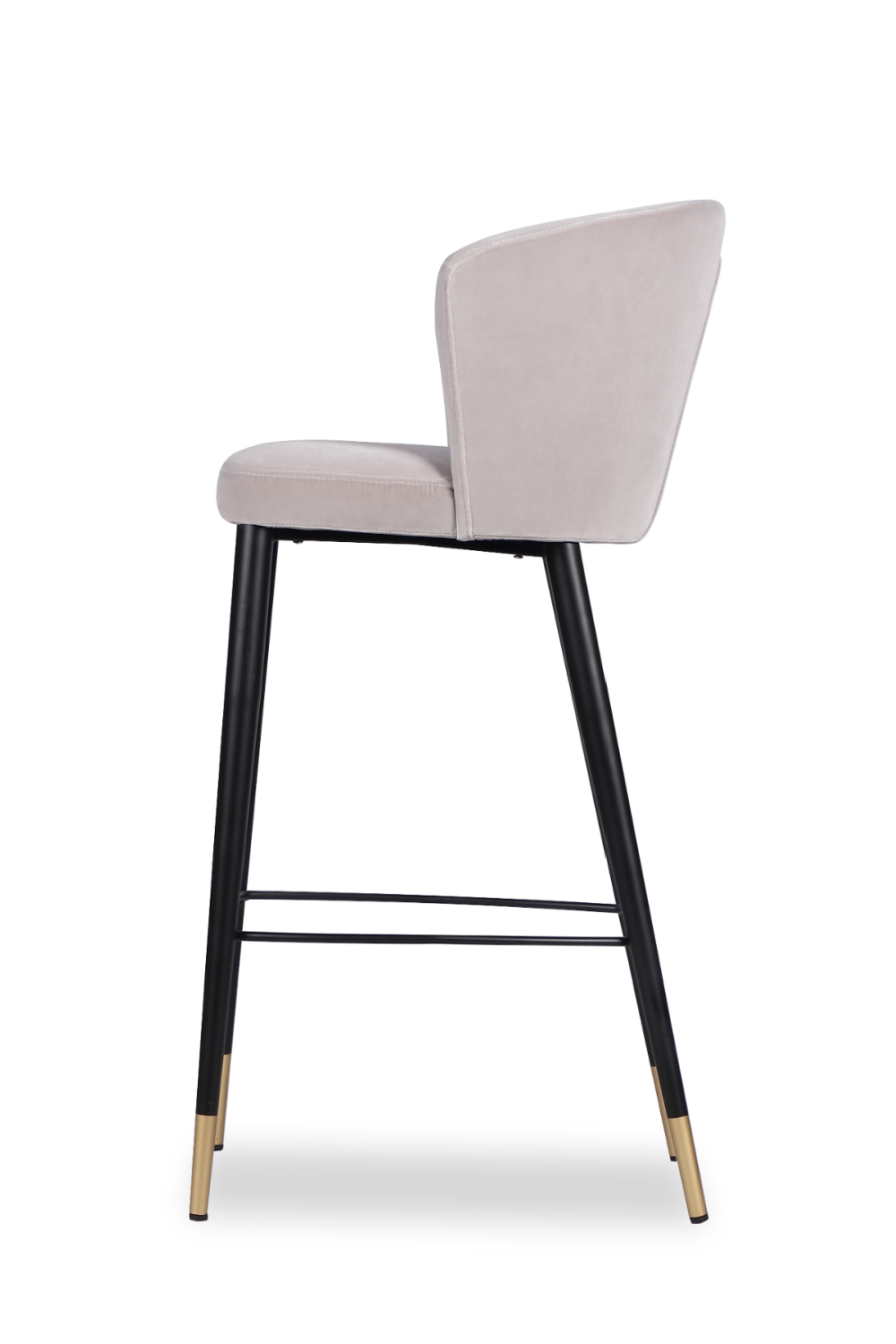 Velvet Curved Barstool | Oroa.com