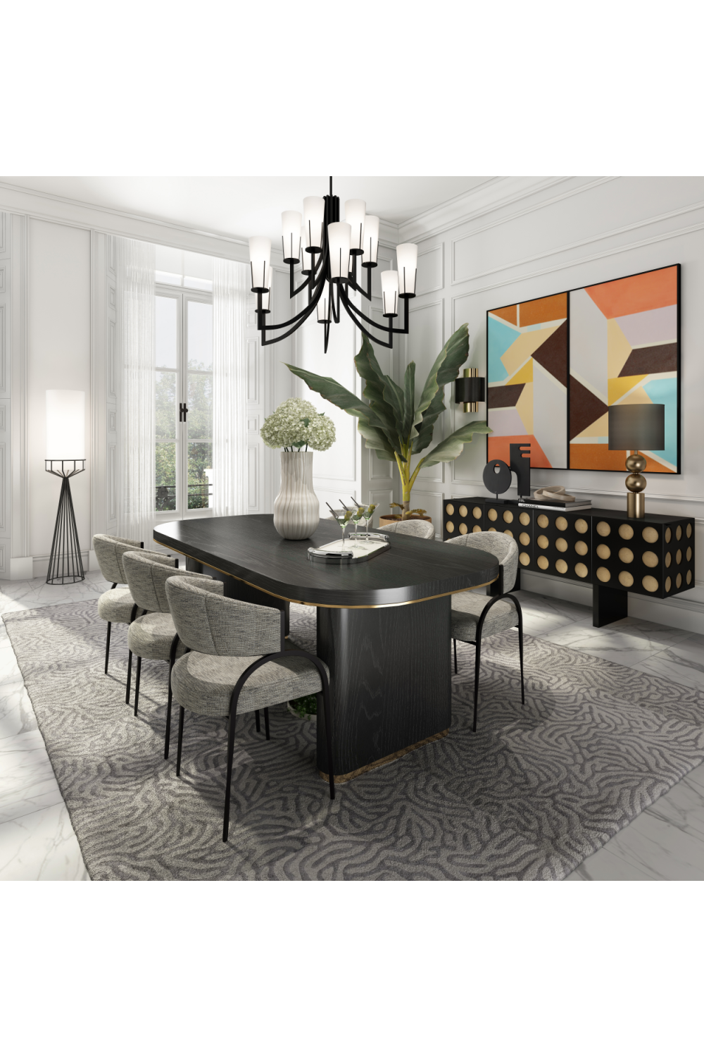 Modern Upholstered Dining Chair | Oroa.com