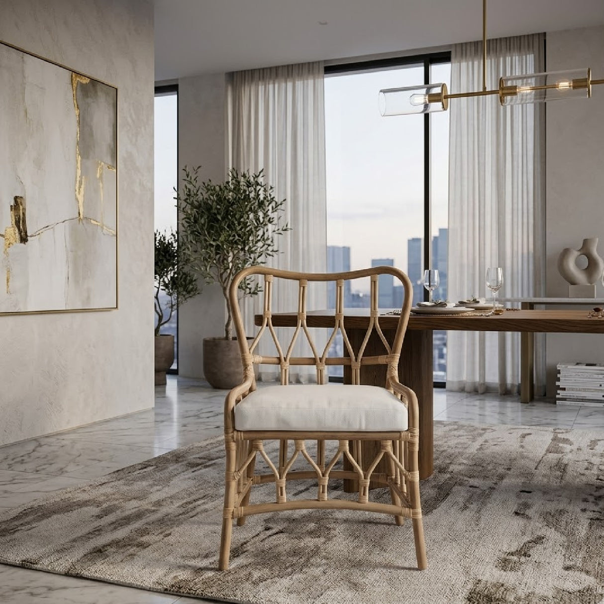 Rattan Dining Chair Set (2) | Oroa.com