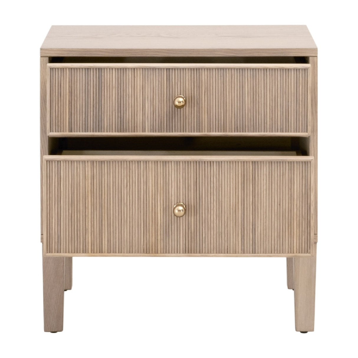 2-Drawer Oak Nightstand S | Oroa.com