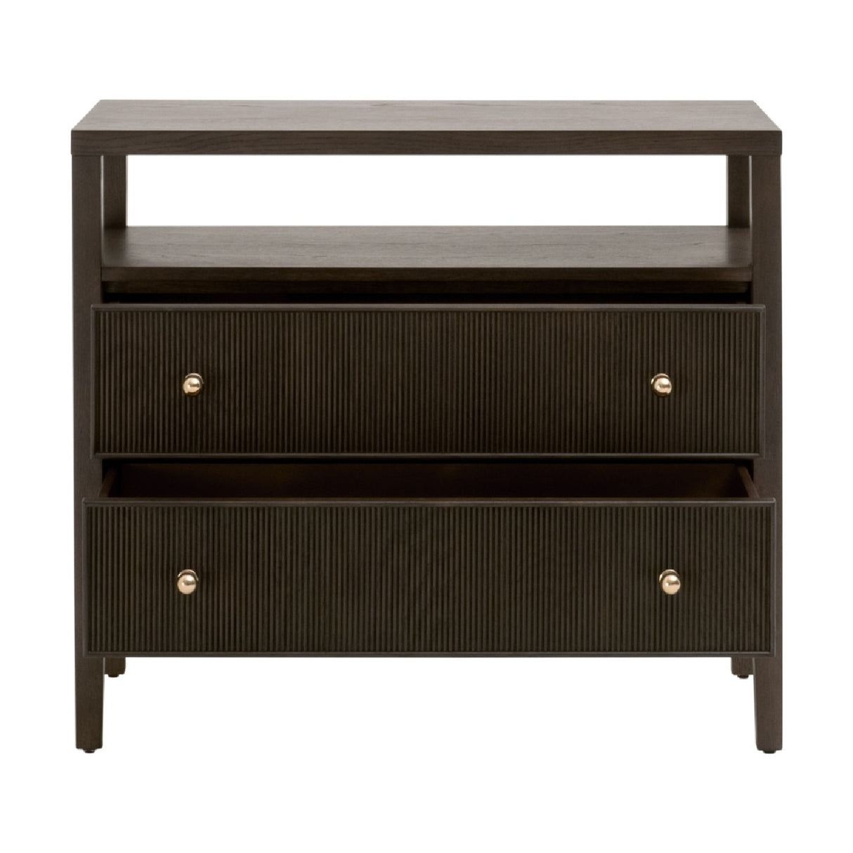 2-Drawer Oak Nightstand L | Oroa.com