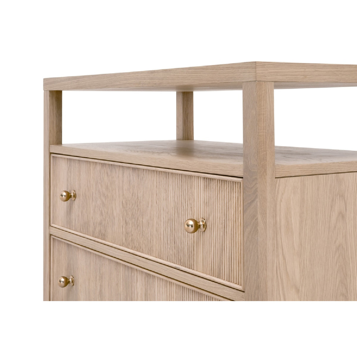 2-Drawer Oak Nightstand L | Oroa.com
