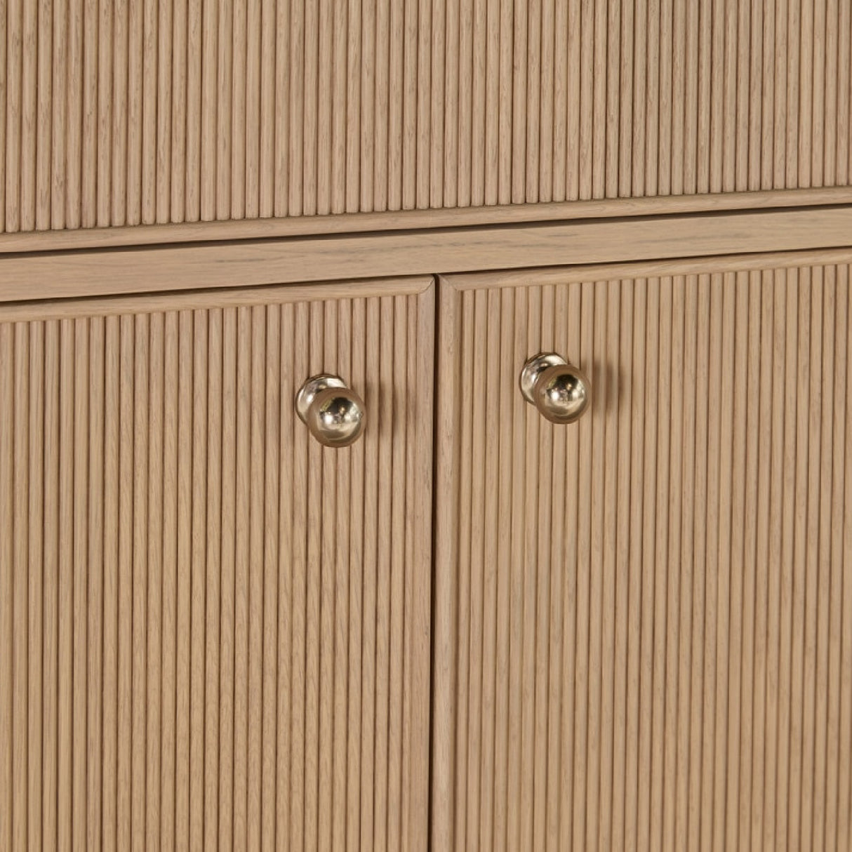 Modern European furniture - Fluted Solid Wood Media Sideboard - www.oroa.com | Oroa.com