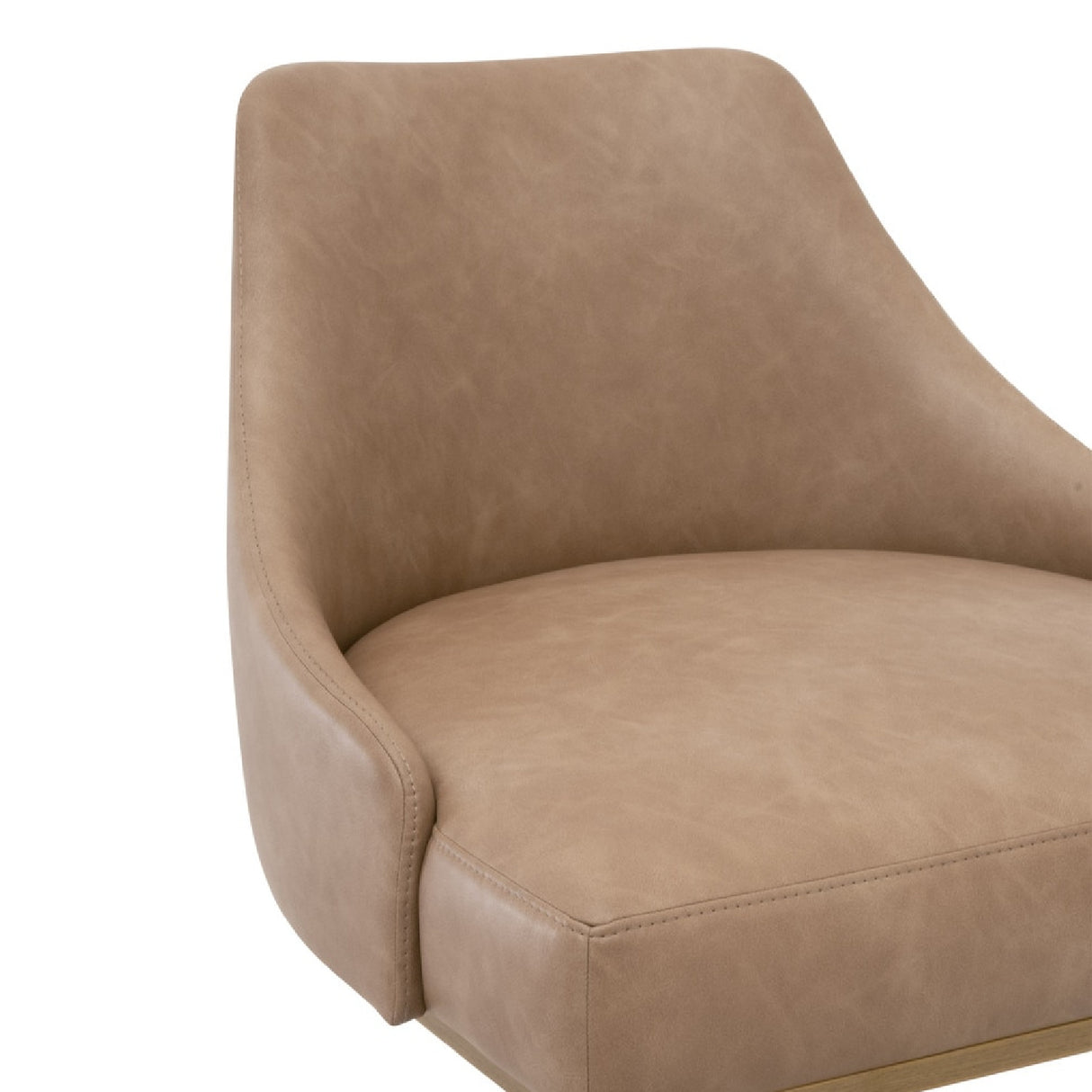 Brown Vegan Leather Counter Stools (2) | Oroa.com