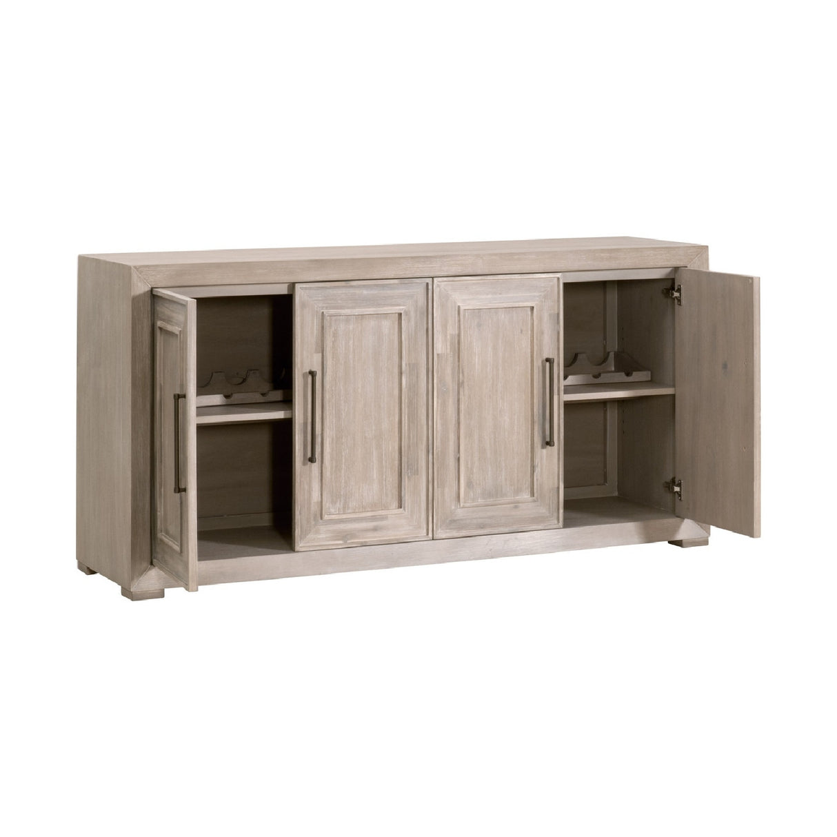 4-Door Acacia Media Sideboard | Oroa.com