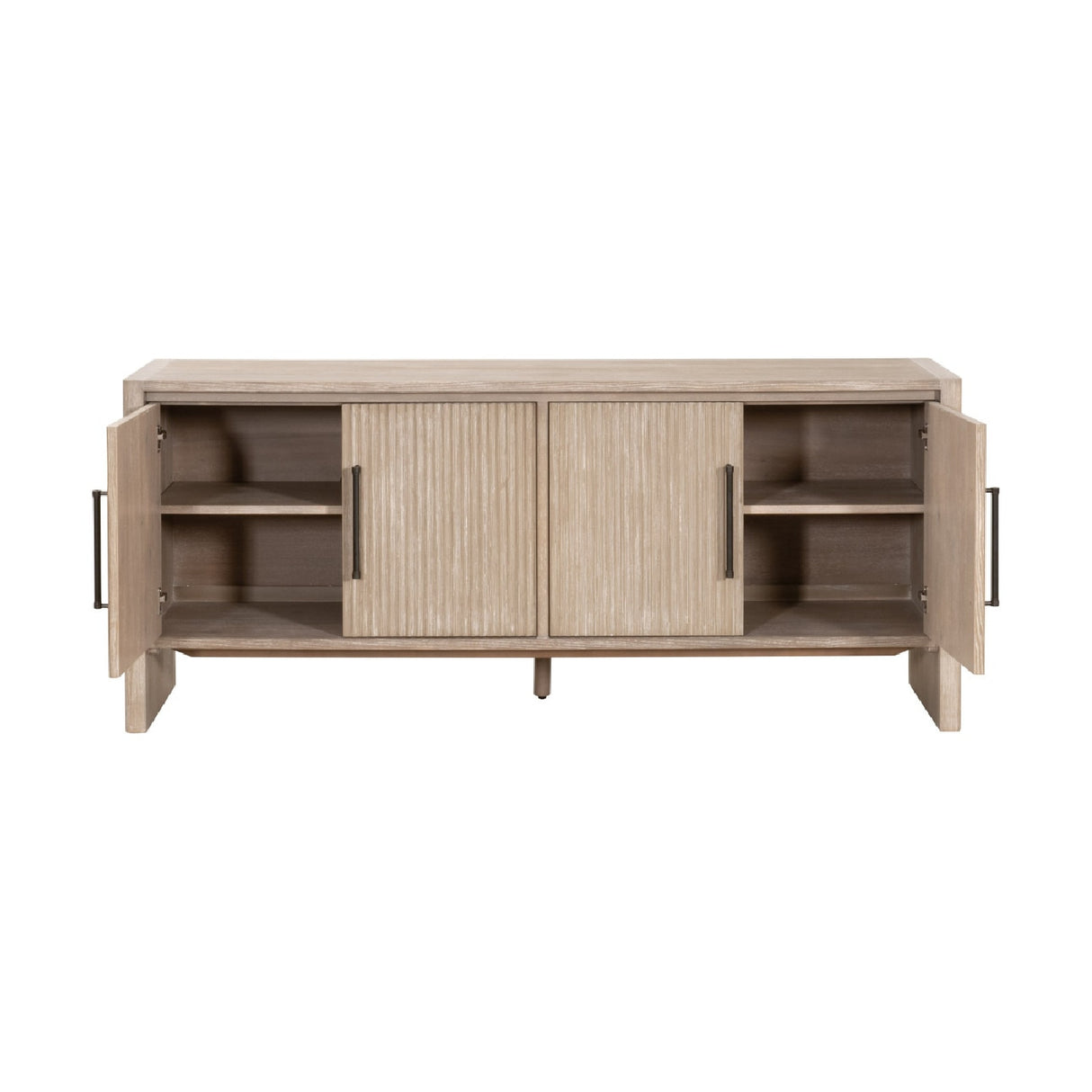 Gray Acacia 4-Door Media Sideboard | Oroa.com