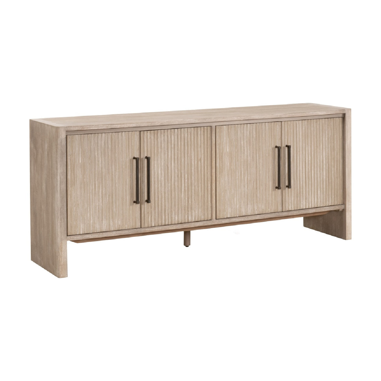 Gray Acacia 4-Door Media Sideboard | Oroa.com
