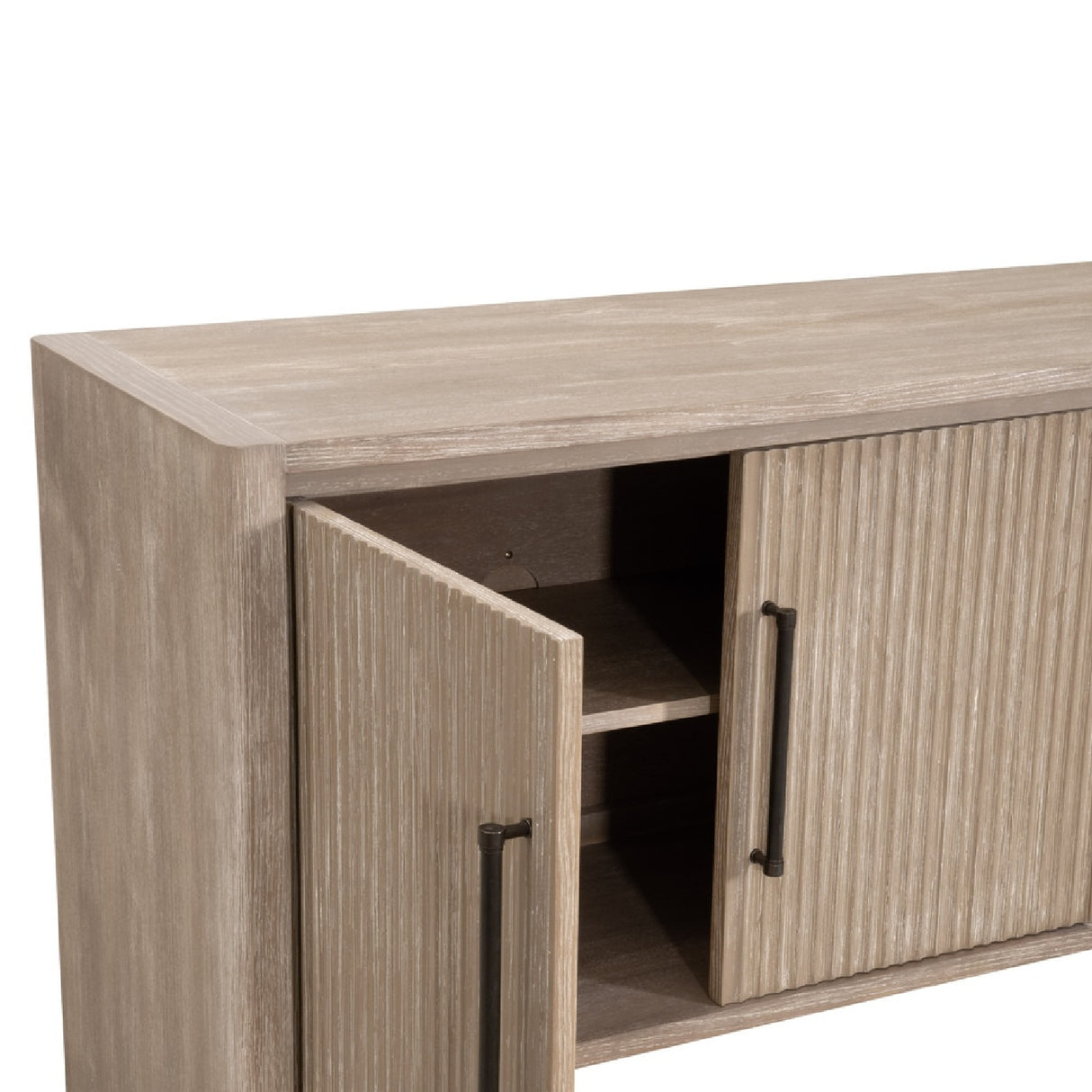 Gray Acacia 4-Door Media Sideboard | Oroa.com
