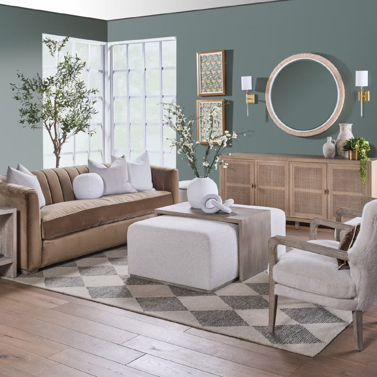 Acacia Upholstered Coffee Table | Oroa.com