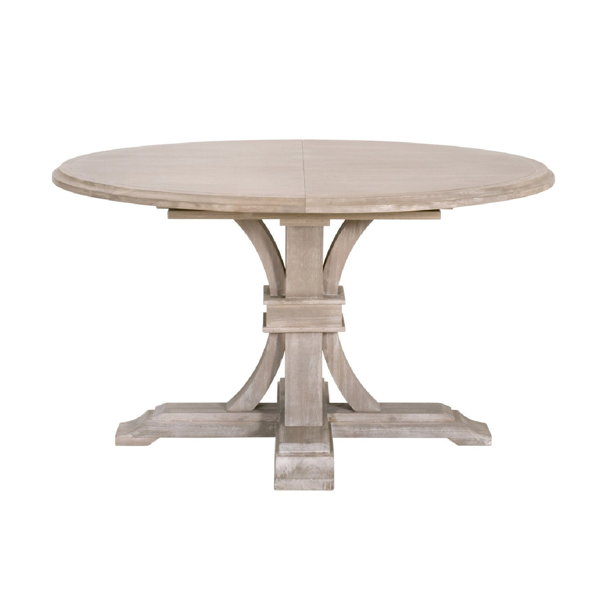 Gray Acacia Round Extendable Dining Table | Oroa.com