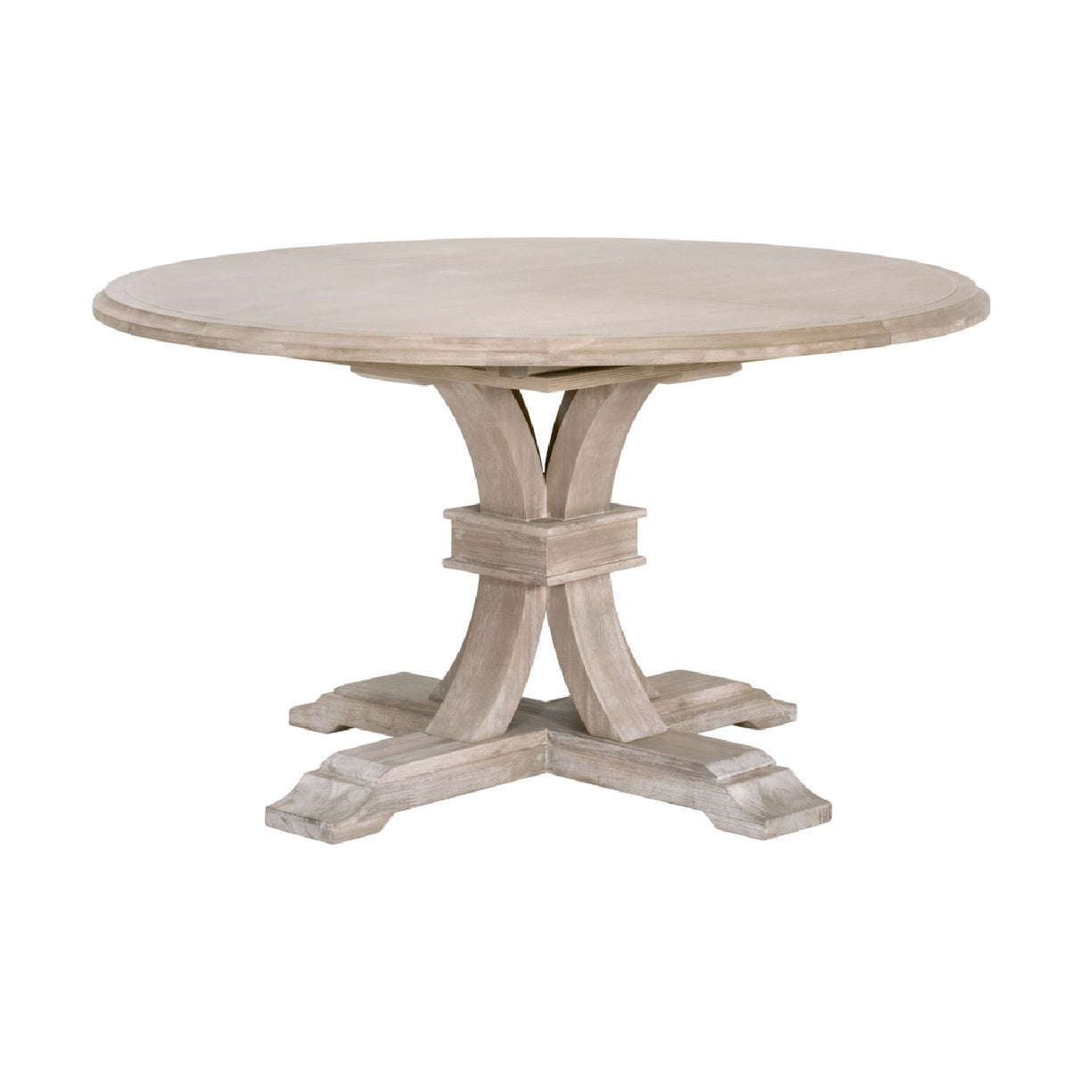 Gray Acacia Round Extendable Dining Table | Oroa.com