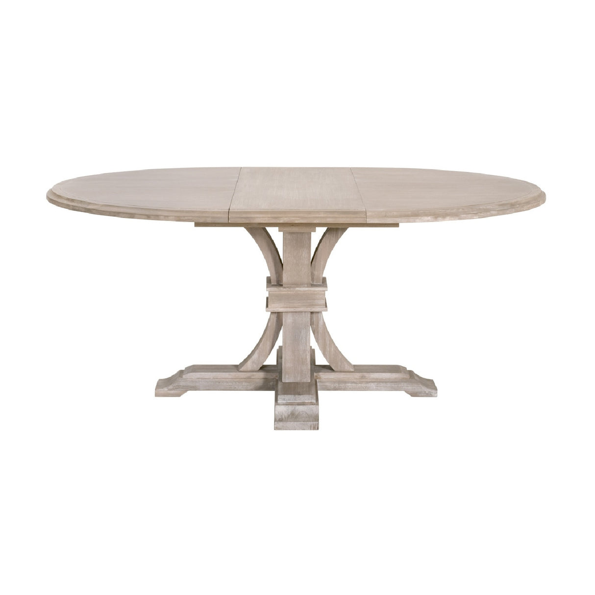 Gray Acacia Round Extendable Dining Table | Oroa.com