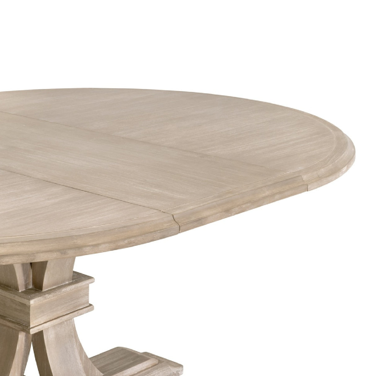 Gray Acacia Round Extendable Dining Table | Oroa.com