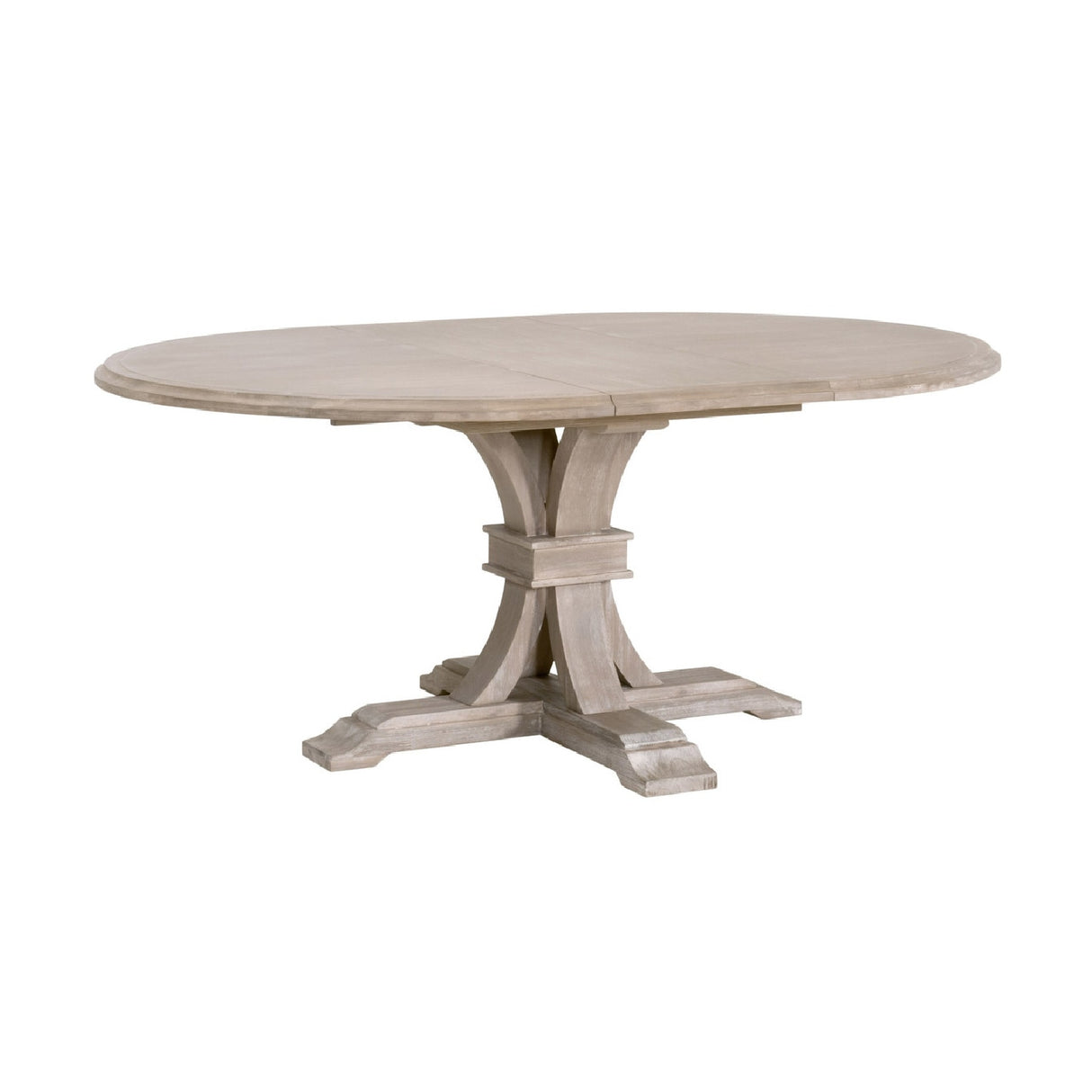Gray Acacia Round Extendable Dining Table | Oroa.com